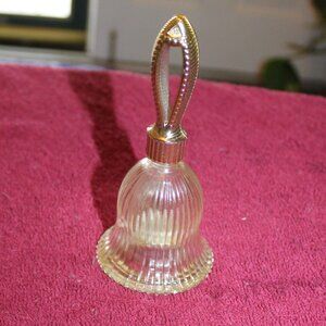 Vintage Avon Bell-shaped Bottle, Gold-toned handle